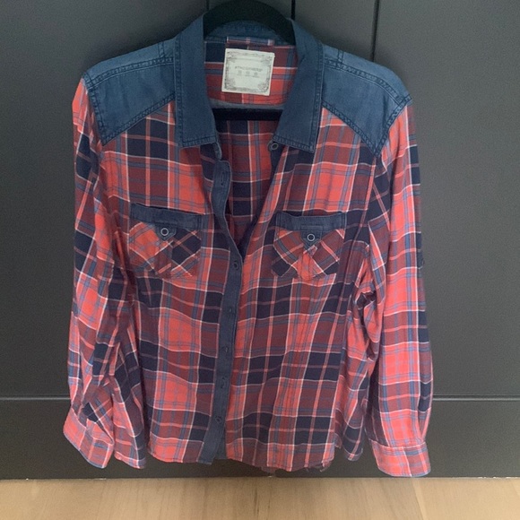 Plaid Denim shirt - Picture 1 of 3